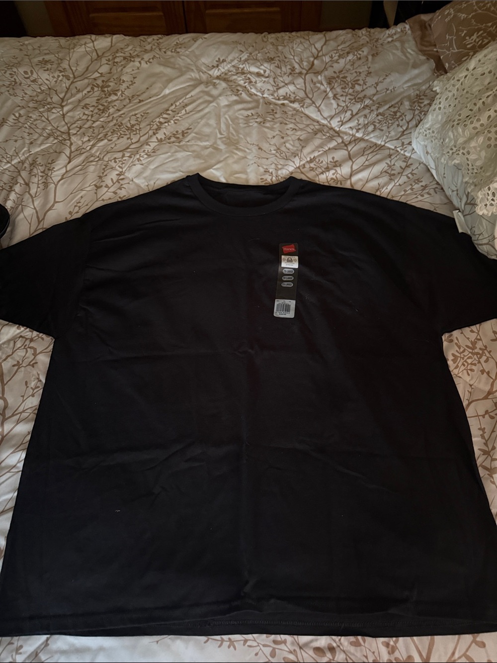 Hanes Men's Classic Black Crewneck T-Shirt